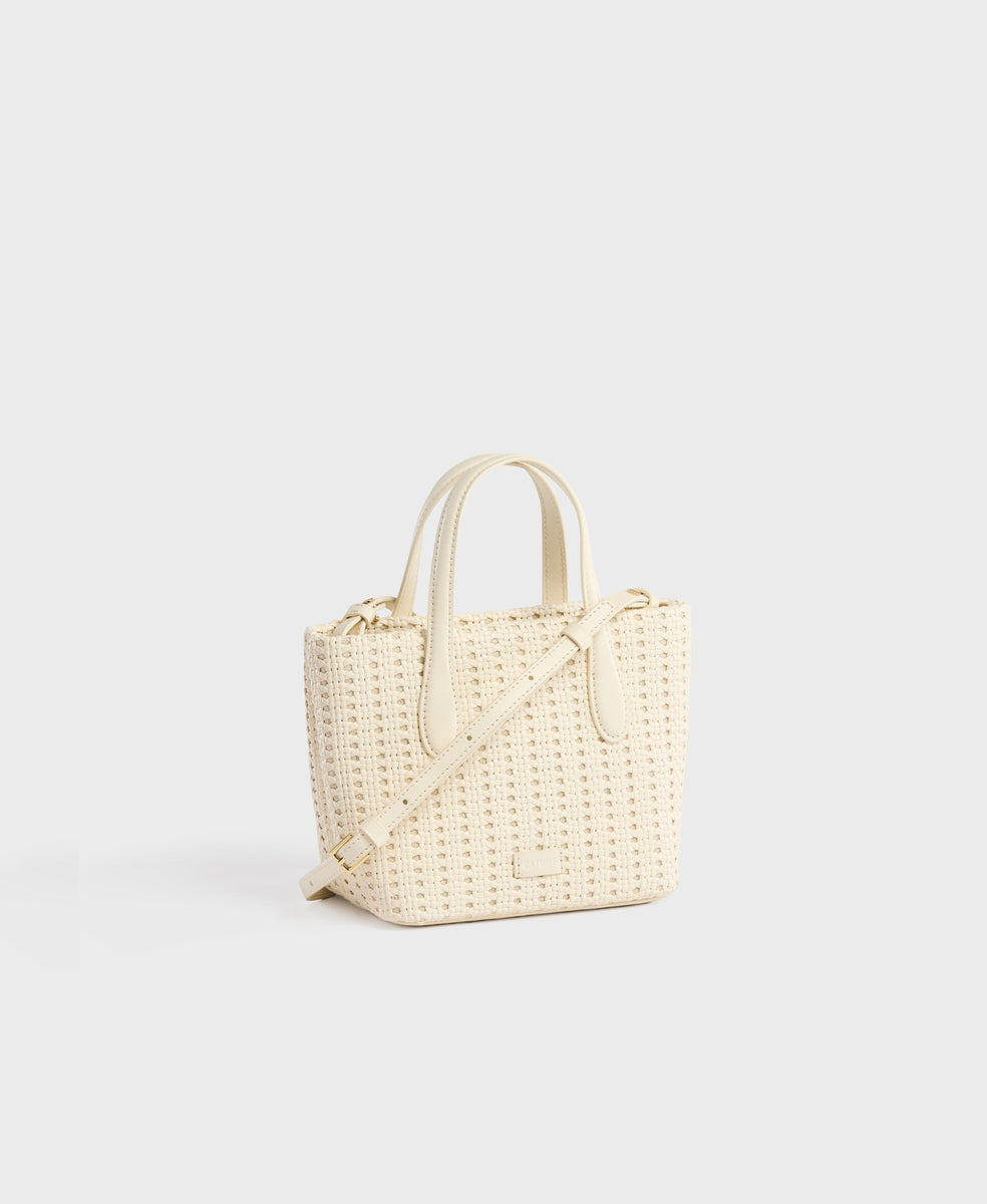 CAFUNE☆カフネ Mini Hexa ミニヘキサバック Cafuné カフネ - Mini Hexa Tote - White(Woven)