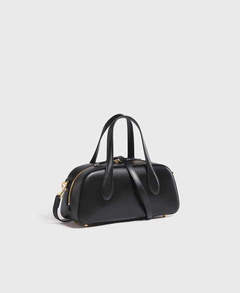 Small Asra Boston Bag - Black Handbags Cafuné 