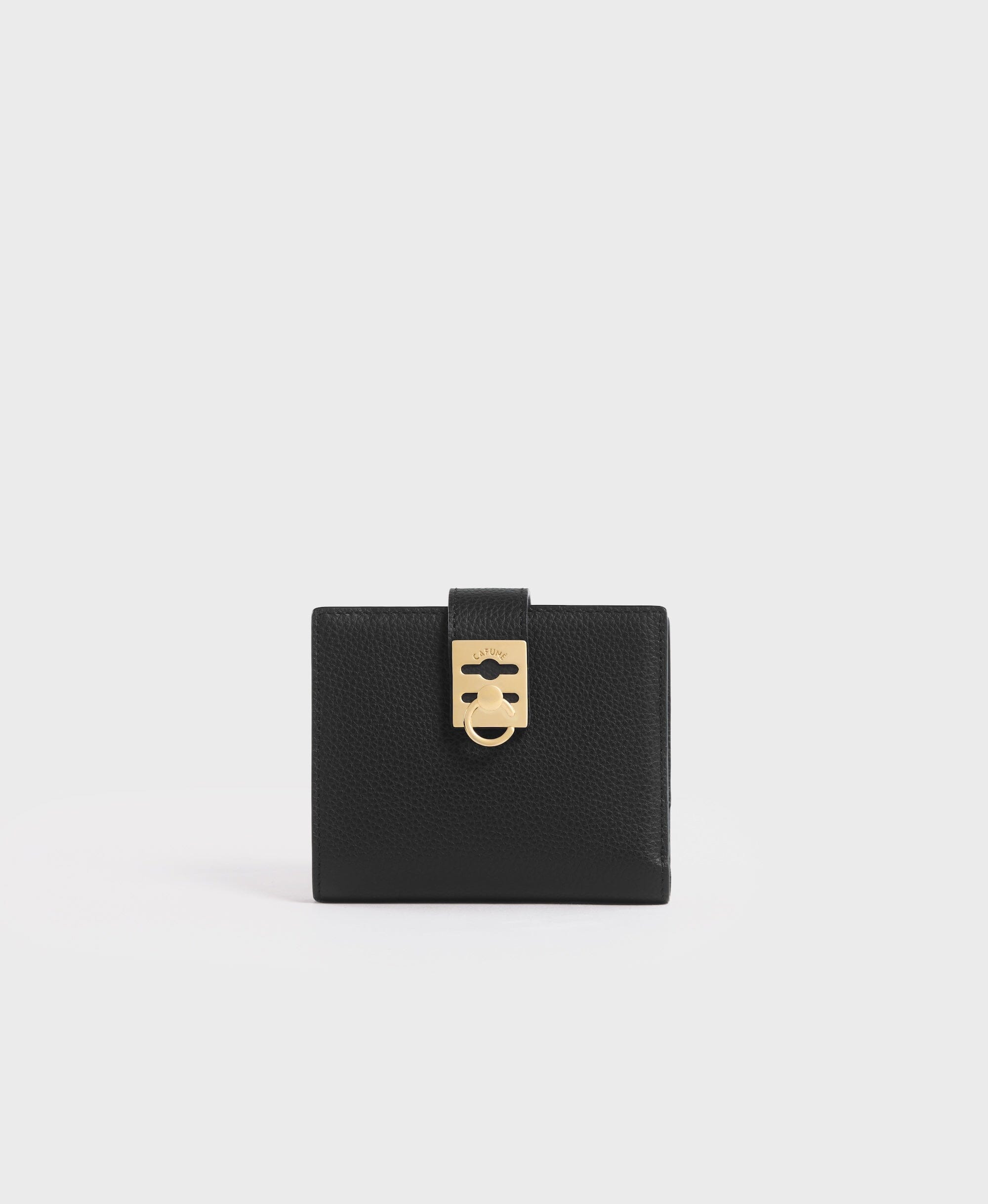 最終!カフネ 折り財布 STANCE FLAP WALLET Cafuné - Stance Flap Wallet - Black
