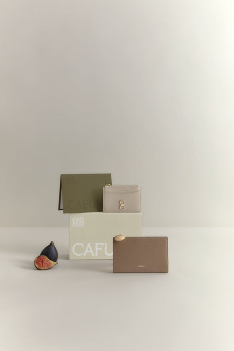Holiday Gift Set - Egg Long Wallet - Tan Holiday Gift Set Cafuné 