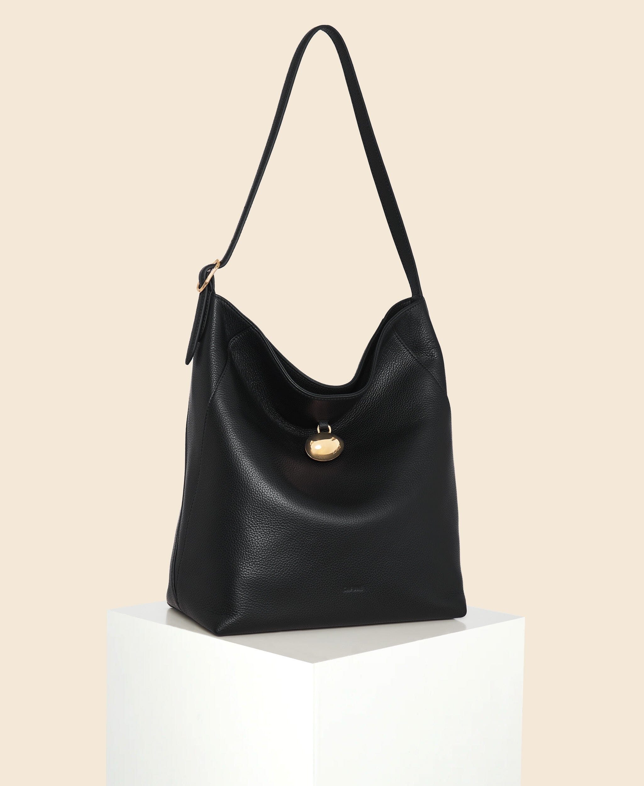 超美品　cafune drop hobo black カフネ ドロップホーボー