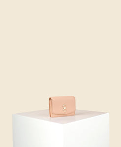 Double-C Cardholder in Blush front view