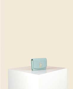 Double-C Cardholder in Mint front view