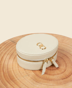 Cafuné Double-C Jewellery Keeper - Eggshell top view