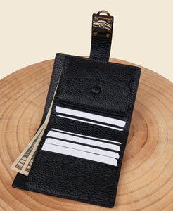 Cafuné Stance Flap Wallet - Black interior view